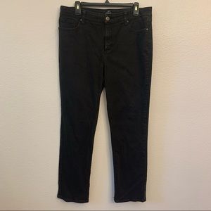 st. john’s bay black straight leg jeans